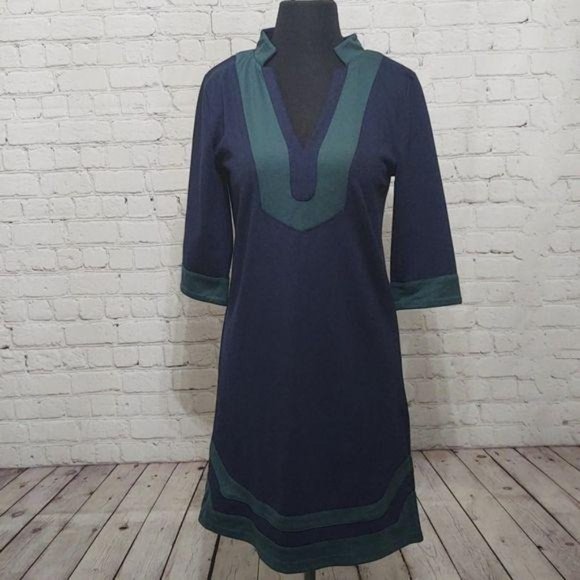 vfish Dresses & Skirts - Vfish Navy Blue & Hunter Green 3/4 Dress